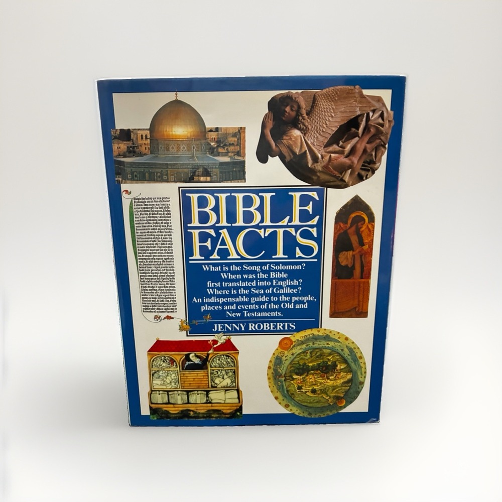 Bible Facts Book by Jenny Roberts Hardcover 1990 Pictures Maps Historical